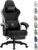 GTPLAYER Gaming Chair, Computer Office Chair with Pocket Spring Cushion, Linkage Armrests and Footrest, High Back Ergonomic Computer Chair with Lumbar Support Task Chair with Footrest(Black)